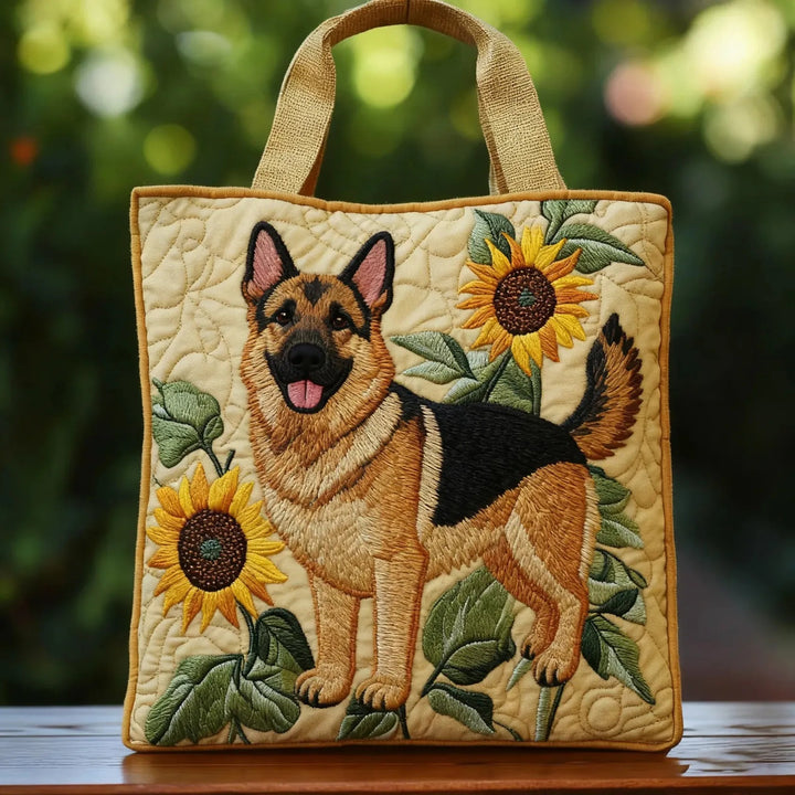 サック・アルティザナル - フローラル・ドイツ牧羊犬