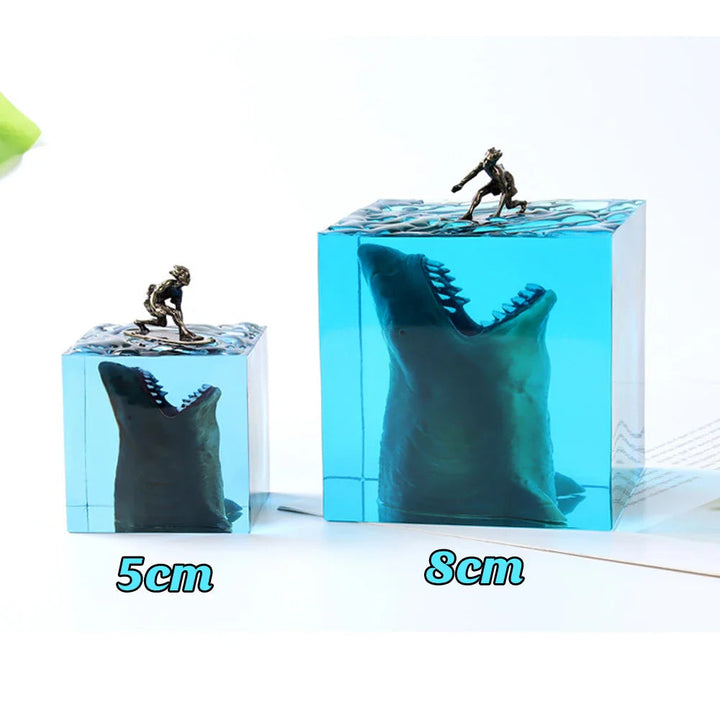 ホホジロザメ レジンライトキューブ｜5cm・8cm