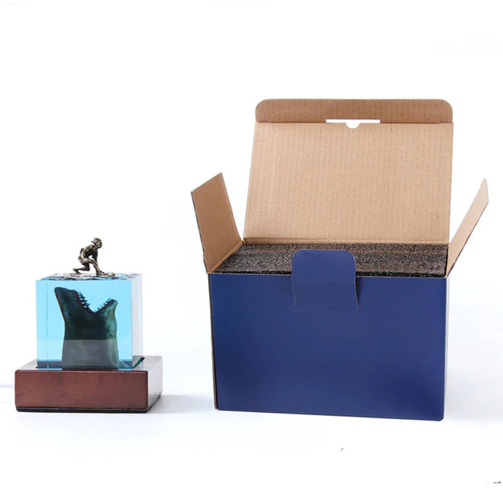 ホホジロザメ レジンライトキューブ｜5cm・8cm