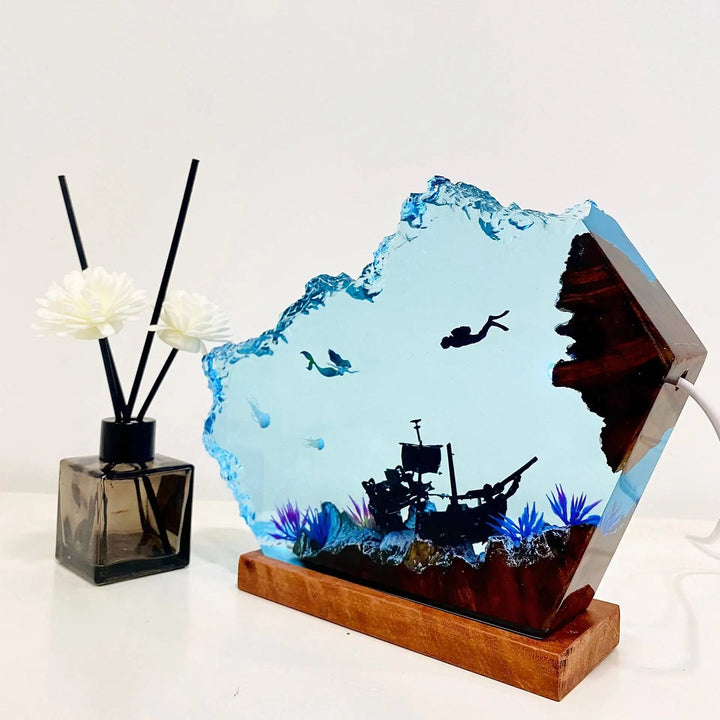 人魚 レジンナイトライト