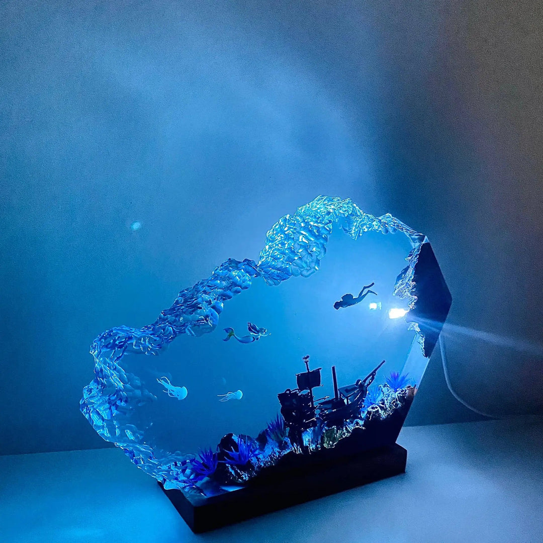 人魚 レジンナイトライト