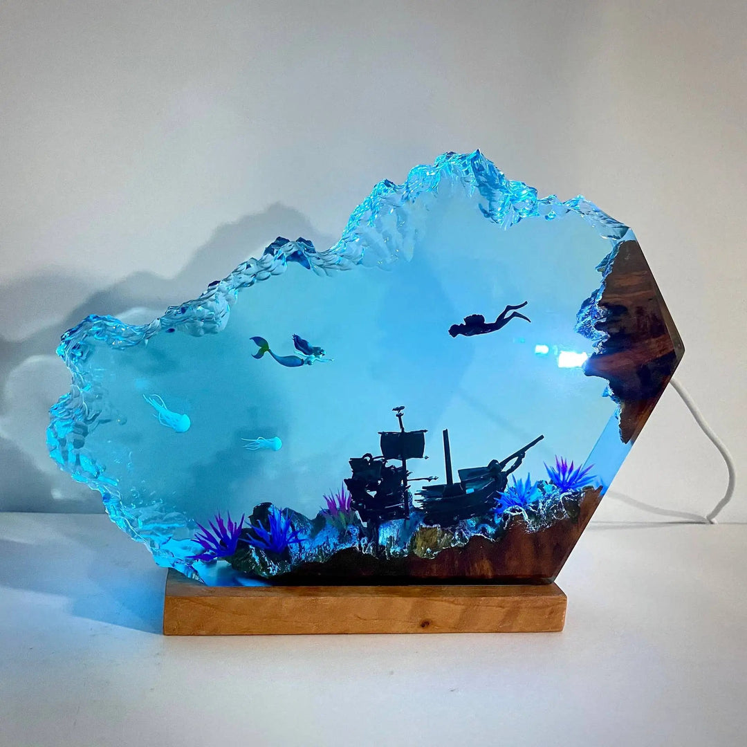 人魚 レジンナイトライト